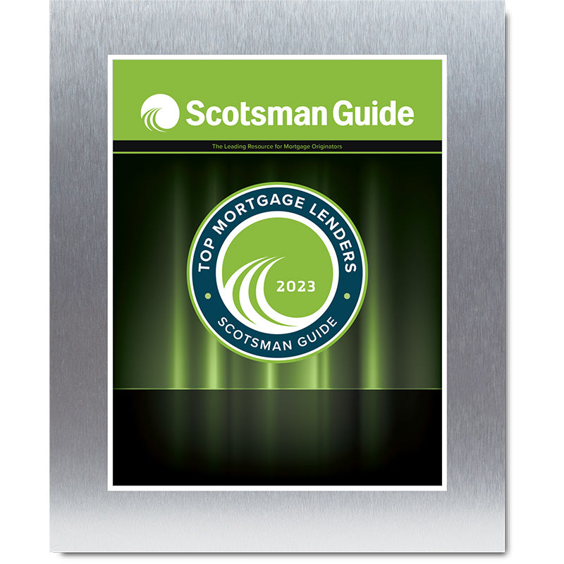 2023 Top Mortgage Lenders - Plaque