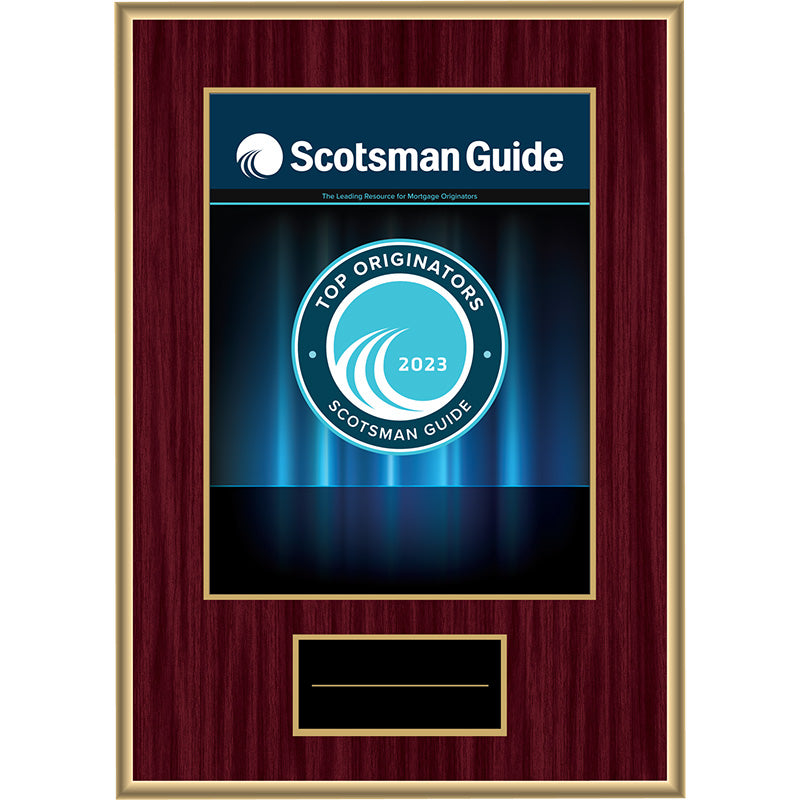 2023 Top Originators - Plaque