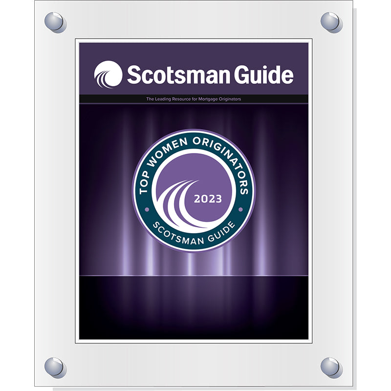2023 Top Women Originators - Plaque