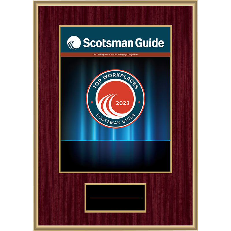 2023 Top Workplaces - Plaque