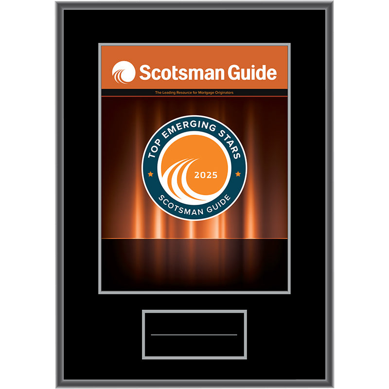 2025 Top Emerging Stars - Plaque
