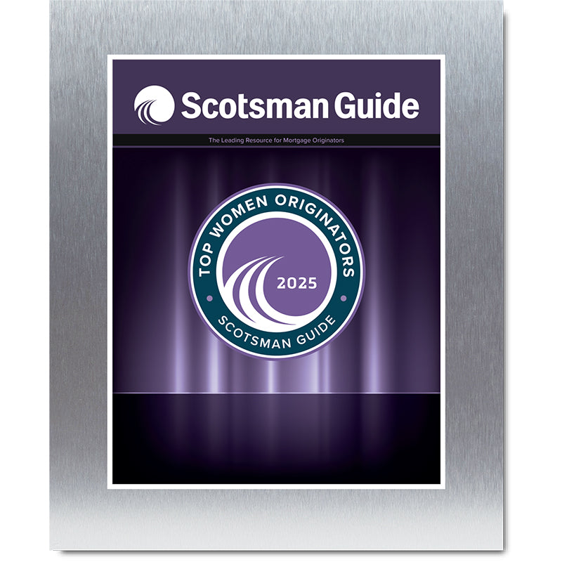 2025 Top Women Originators - Plaque