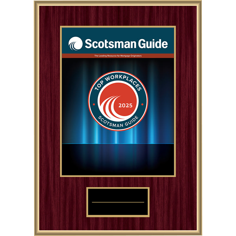 2025 Top Workplaces - Plaque