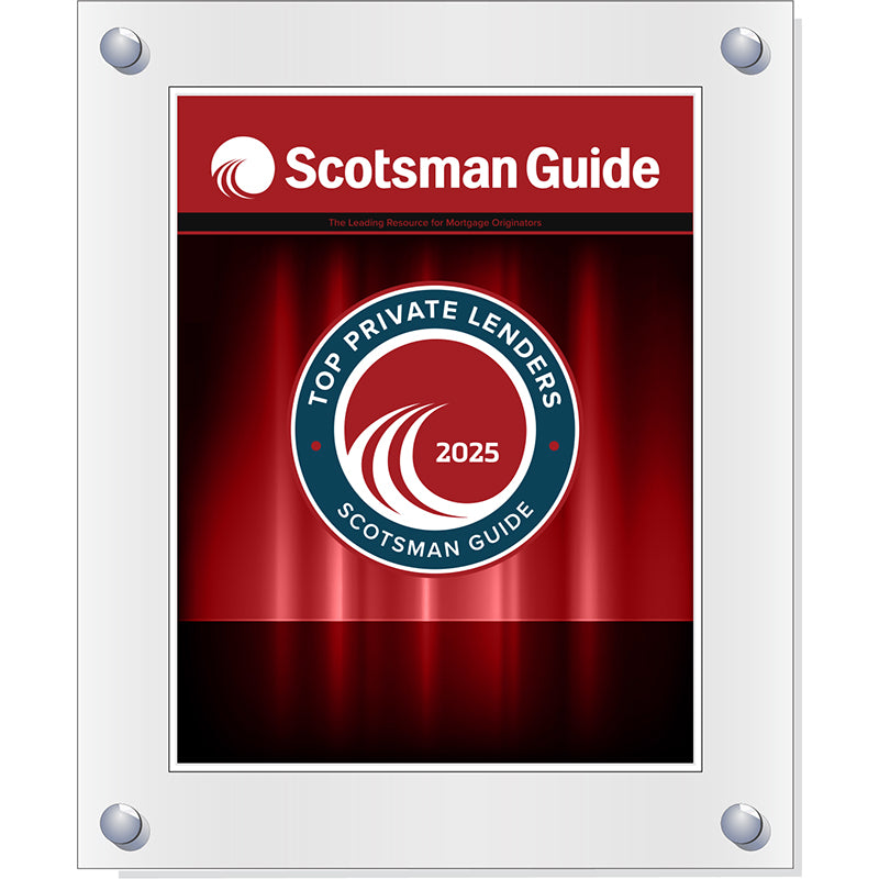 2025 Top Private Lenders - Plaque