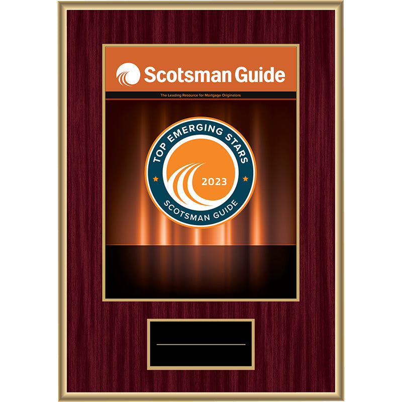 2023 Top Emerging Stars - Plaque