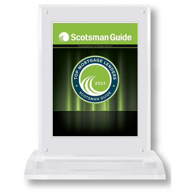 2023 Top Mortgage Lenders - Plaque