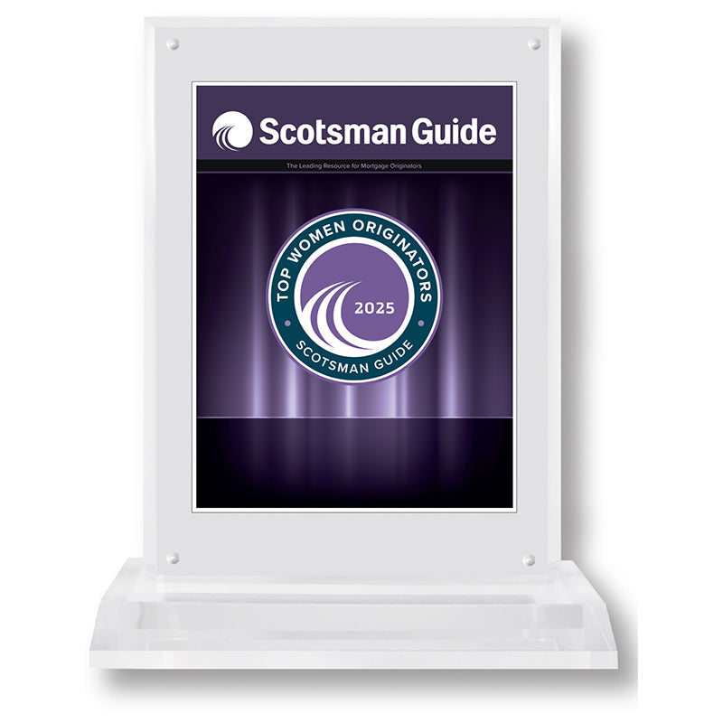 2025 Top Women Originators - Plaque