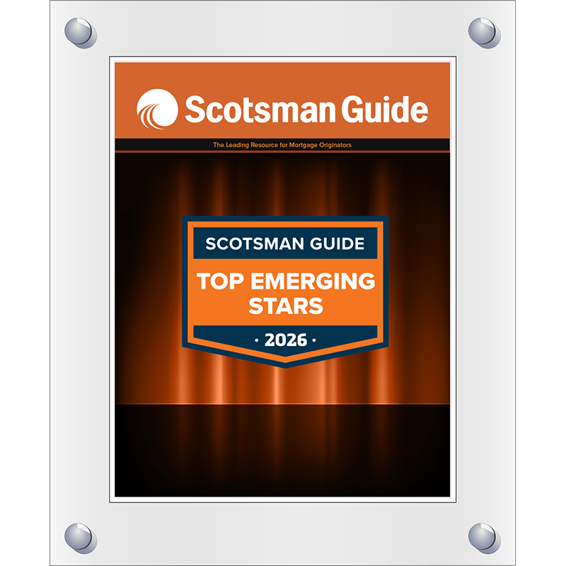 2026 Top Emerging Stars - Plaque