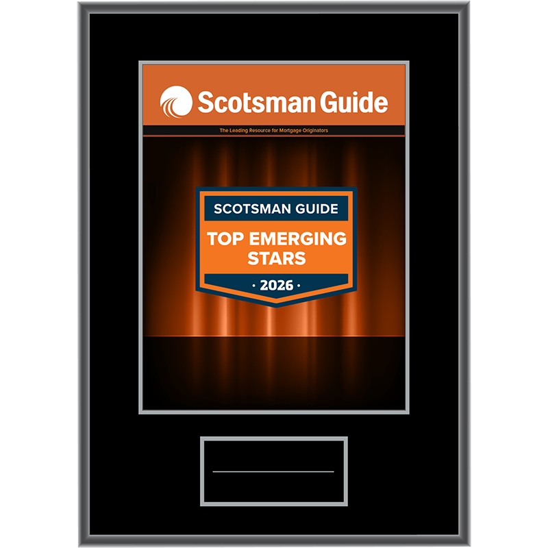 2026 Top Emerging Stars - Plaque