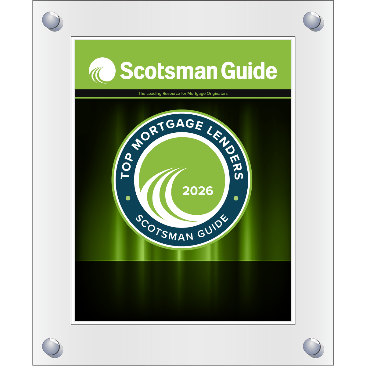 2026 Top Mortgage Lenders - Plaque