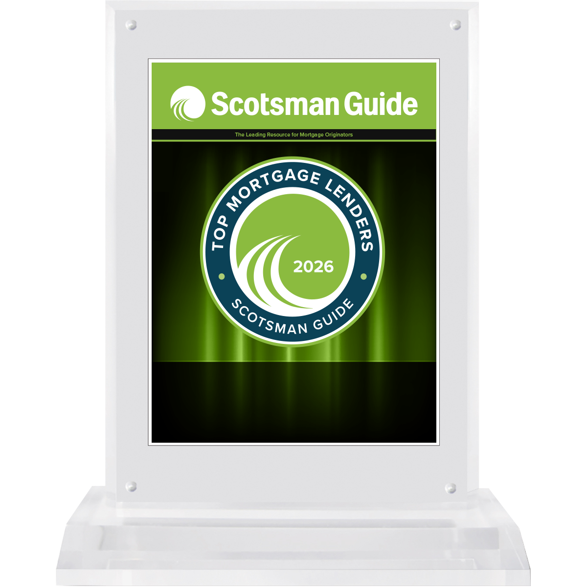 2026 Top Mortgage Lenders - Plaque