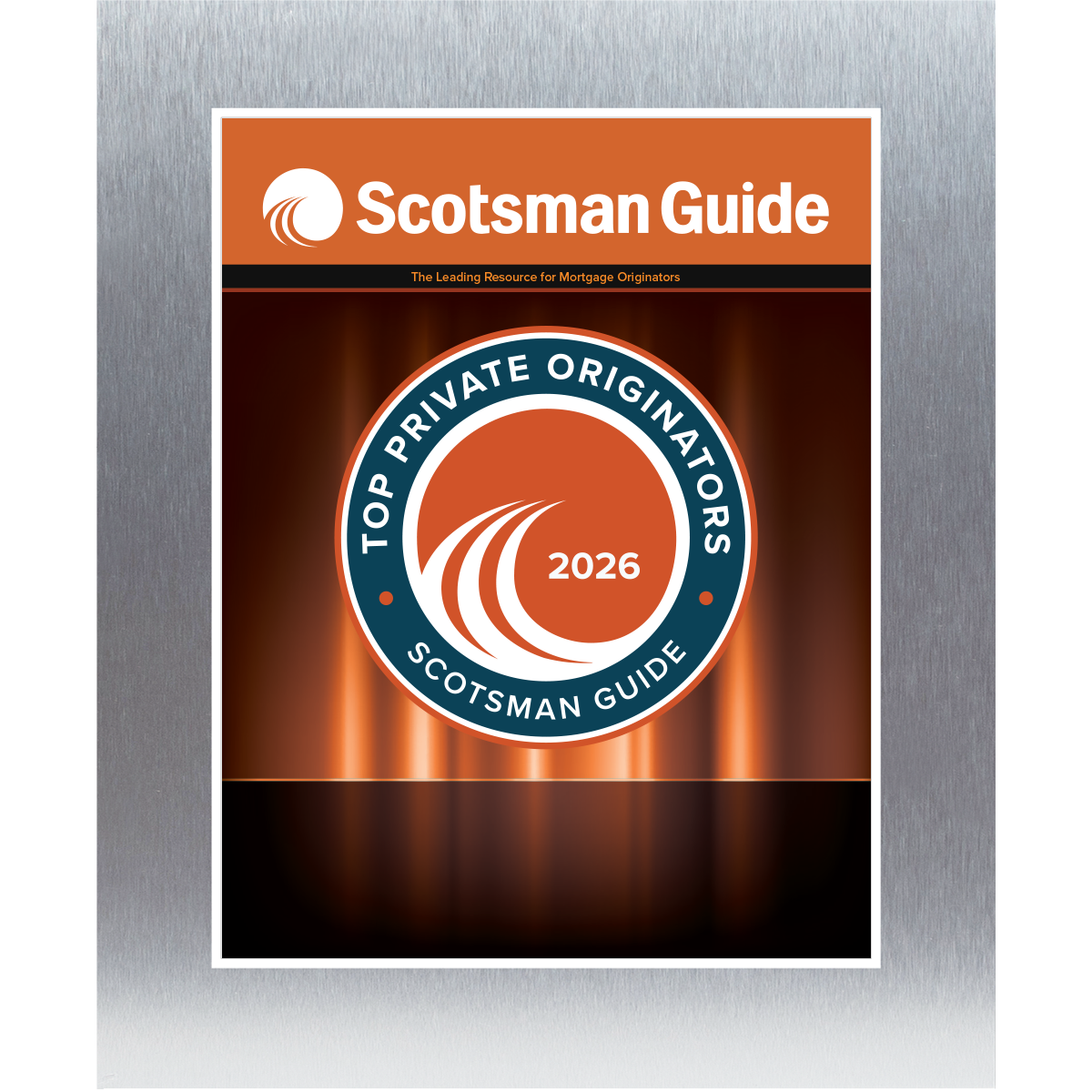 2026 Top Private Originators - Plaque