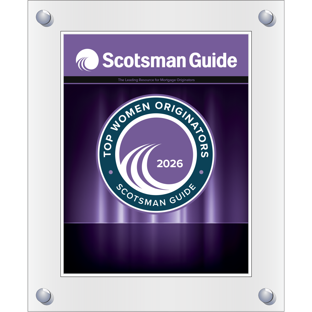 2026 Top Women Originators - Plaque