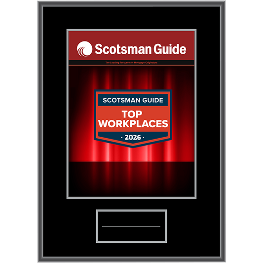 2026 Top Workplaces - Plaque