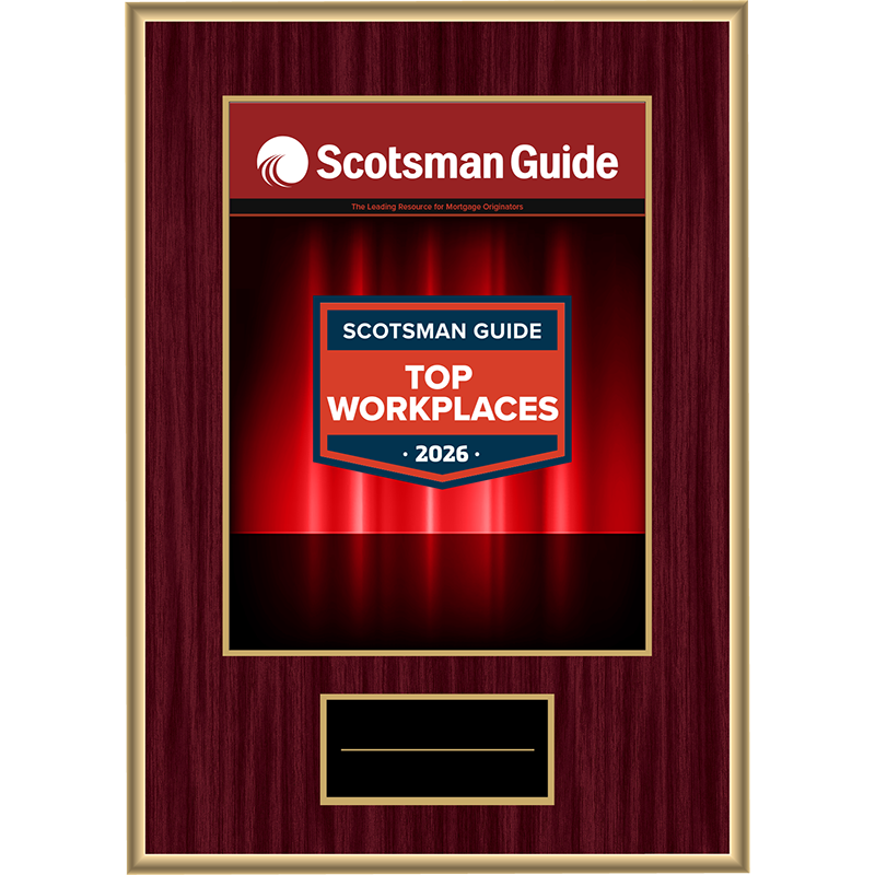 2026 Top Workplaces - Plaque